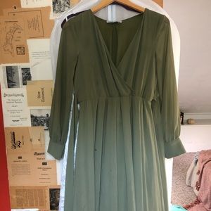 Olive green Baltic born dress